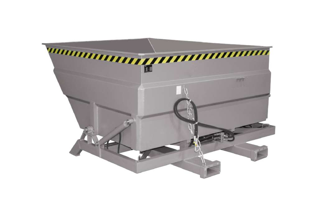 Produktbild Bauer Kippbehälter BKC-H 300 lackiert in der Farbe Mausgrau