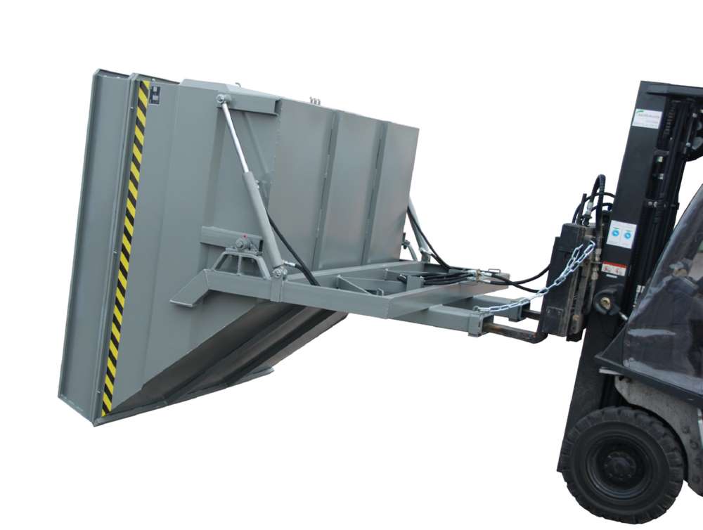 Produktbild Bauer Kippbehälter BKC-H 400 lackiert in der Farbe Mausgrau bild 2