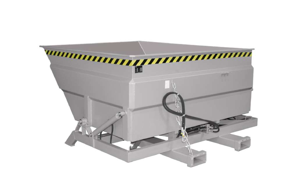 Produktbild Bauer Kippbehälter BKC-H 200 lackiert in der Farbe Mausgrau