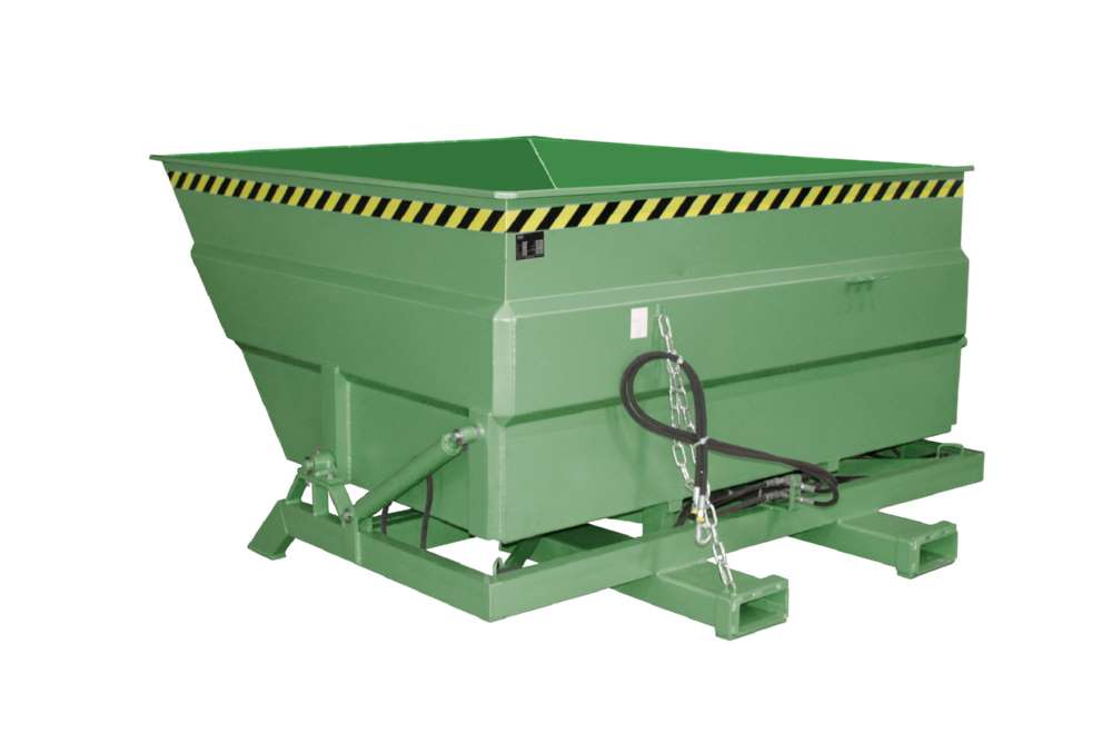Produktbild Bauer Kippbehälter BKC-H 300 lackiert in der Farbe Resedagrün