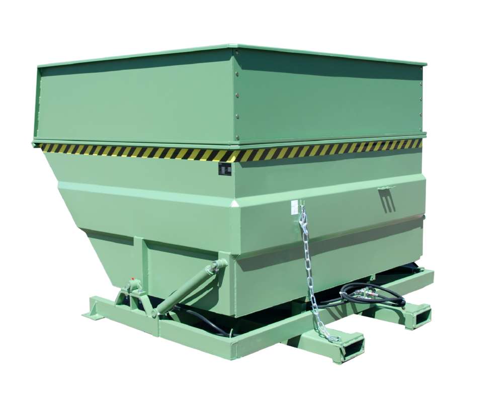 Produktbild Bauer Kippbehälter BKC-H 500 lackiert in der Farbe Resedagrün