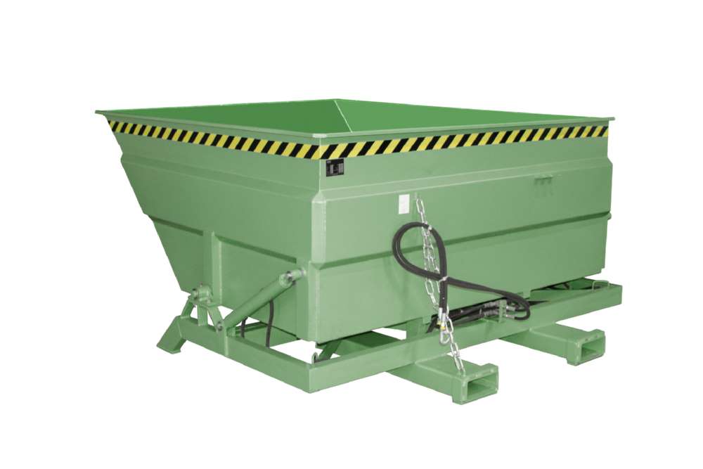 Produktbild Bauer Kippbehälter BKC-H 200 lackiert in der Farbe Resedagrün