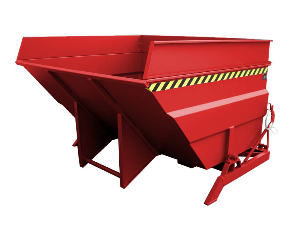 Produktbild Bauer Kippbehälter BKC 400 lackiert in der Farbe Feuerrot