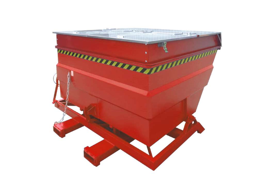 Produktbild Bauer Kippbehälter BKC 400 lackiert in der Farbe Feuerrot bild 4