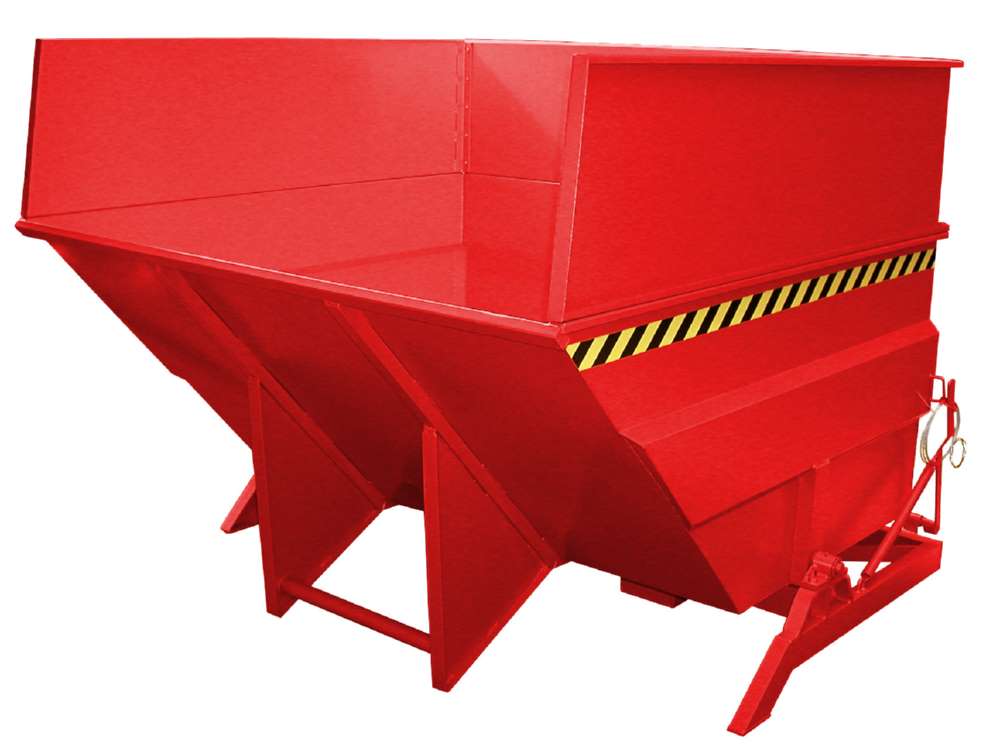 Produktbild Bauer Kippbehälter BKC 500 lackiert in der Farbe Feuerrot