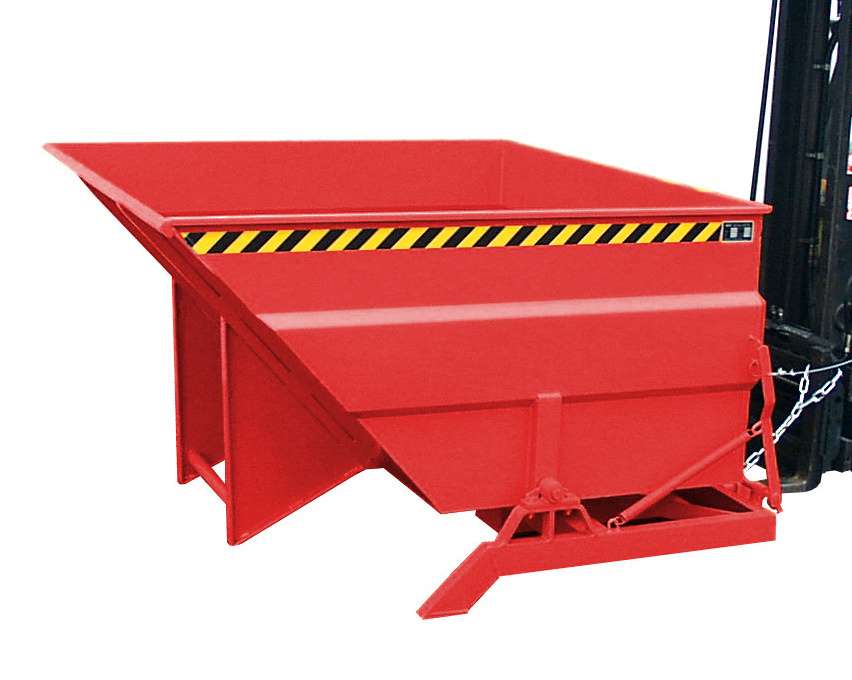 Produktbild Bauer Kippbehälter BKC 200 lackiert in der Farbe Feuerrot