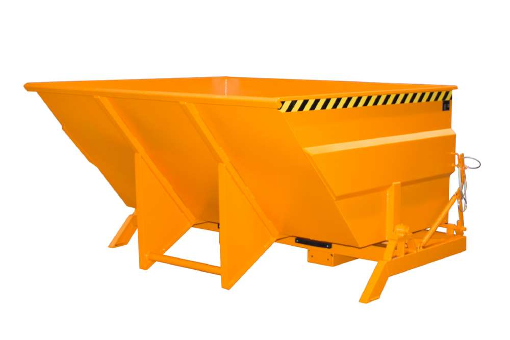 Produktbild Bauer Kippbehälter BKC 300 lackiert in der Farbe Gelborange