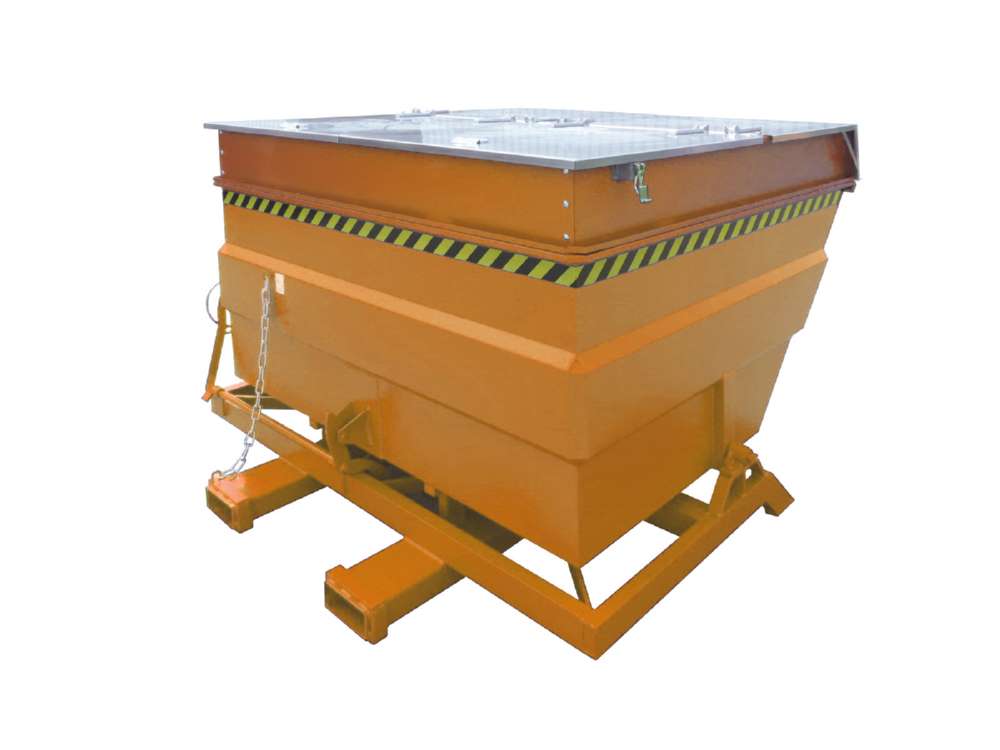 Produktbild Bauer Kippbehälter BKC 400 lackiert in der Farbe Gelborange bild 4