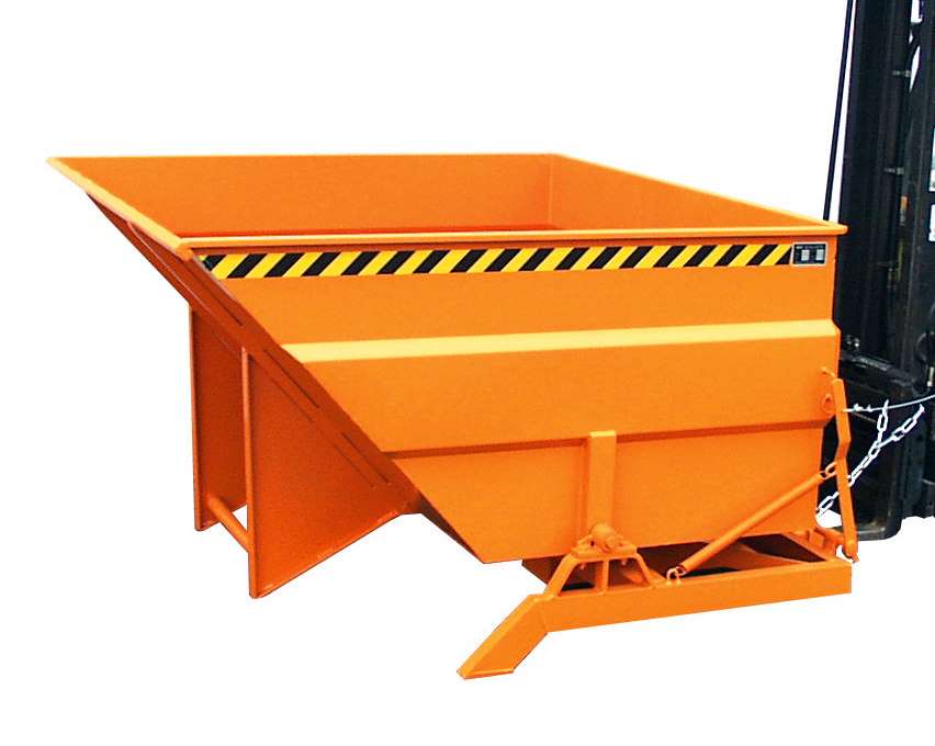 Produktbild Bauer Kippbehälter BKC 200 lackiert in der Farbe Gelborange