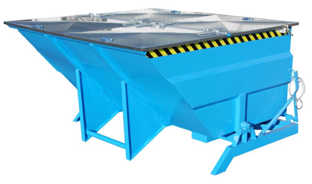 Produktbild Bauer Kippbehälter BKC 300 lackiert in der Farbe Lichtblau bild 2