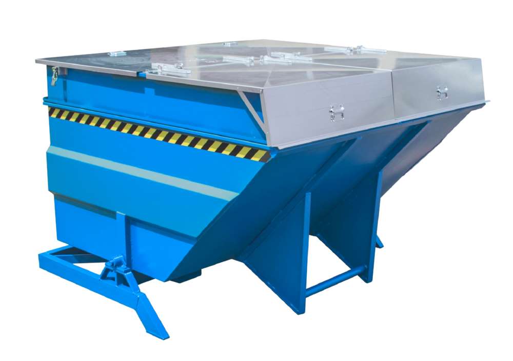 Produktbild Bauer Kippbehälter BKC 400 lackiert in der Farbe Lichtblau bild 2