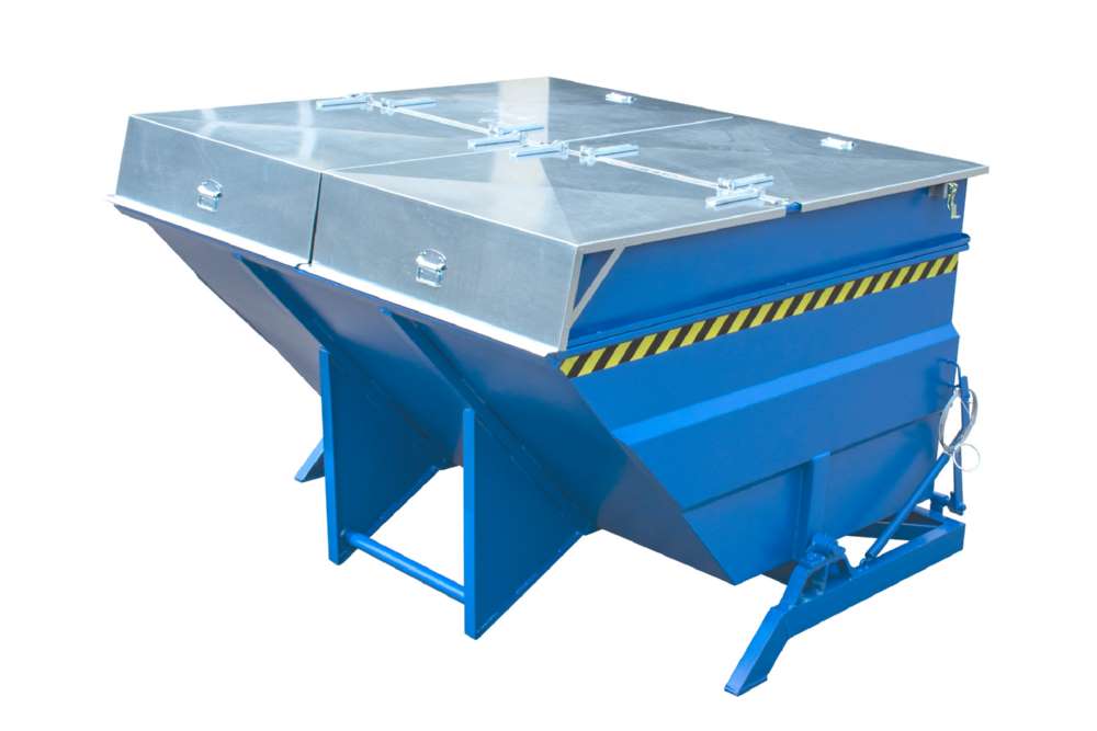 Produktbild Bauer Kippbehälter BKC 400 lackiert in der Farbe Lichtblau bild 3