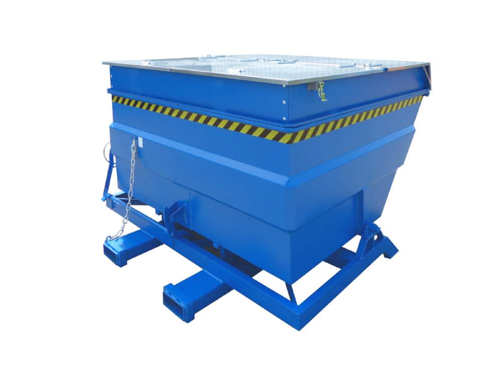 Produktbild Bauer Kippbehälter BKC 400 lackiert in der Farbe Lichtblau bild 4
