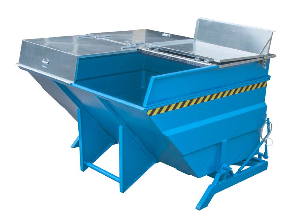 Produktbild Bauer Kippbehälter BKC 400 lackiert in der Farbe Lichtblau bild 5