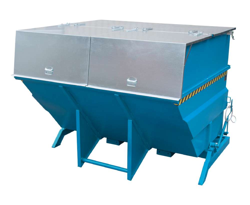 Produktbild Bauer Kippbehälter BKC 500 lackiert in der Farbe Lichtblau bild 2