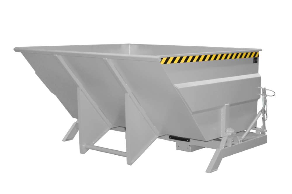 Produktbild Bauer Kippbehälter BKC 300 lackiert in der Farbe Mausgrau