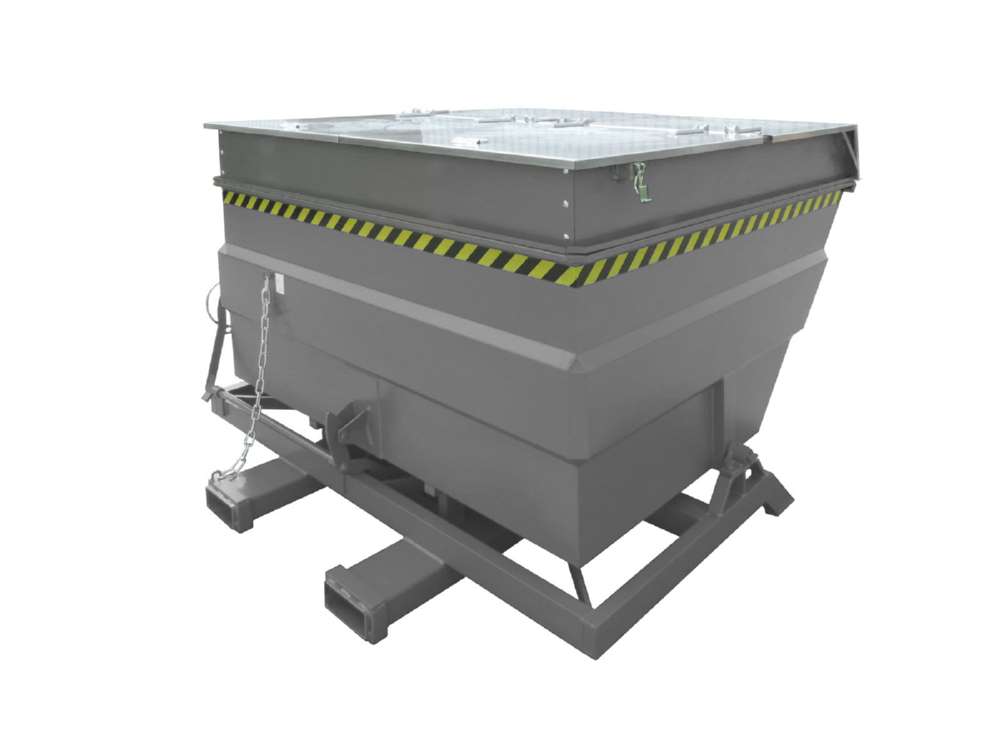 Produktbild Bauer Kippbehälter BKC 400 lackiert in der Farbe Mausgrau bild 4