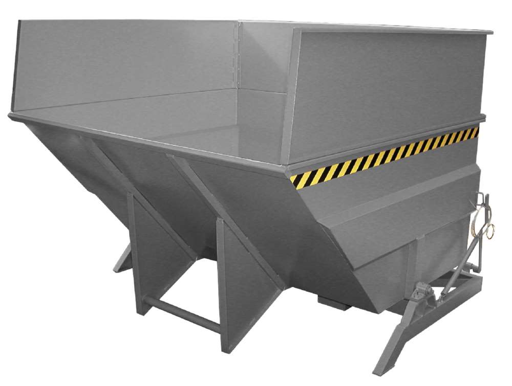 Produktbild Bauer Kippbehälter BKC 500 lackiert in der Farbe Mausgrau bild 1
