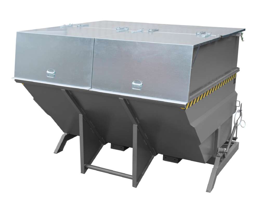 Produktbild Bauer Kippbehälter BKC 500 lackiert in der Farbe Mausgrau bild 2