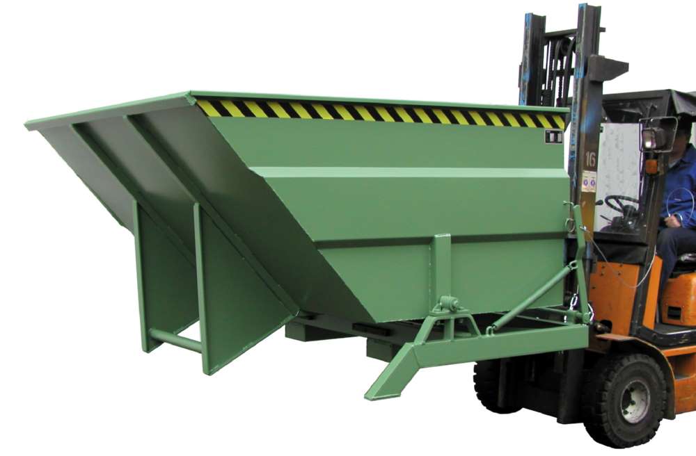 Produktbild Bauer Kippbehälter BKC 300 lackiert in der Farbe Resedagrün bild 2