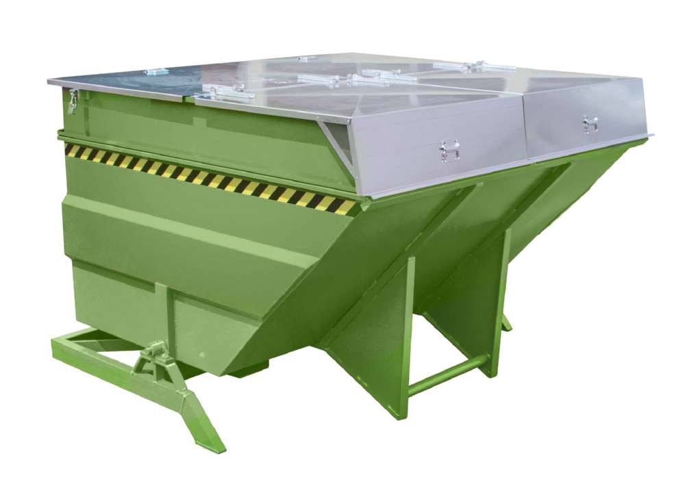 Produktbild Bauer Kippbehälter BKC 400 lackiert in der Farbe Resedagrün bild 2