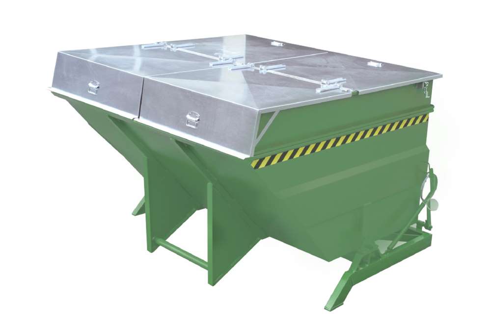Produktbild Bauer Kippbehälter BKC 400 lackiert in der Farbe Resedagrün bild 3