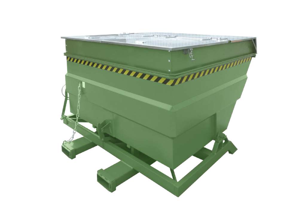 Produktbild Bauer Kippbehälter BKC 400 lackiert in der Farbe Resedagrün bild 4