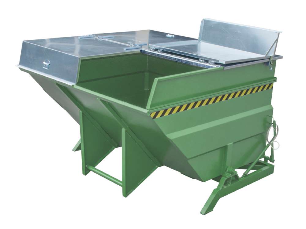 Produktbild Bauer Kippbehälter BKC 400 lackiert in der Farbe Resedagrün bild 5