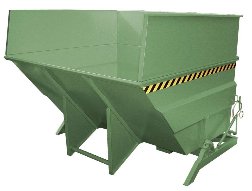Produktbild Bauer Kippbehälter BKC 500 lackiert in der Farbe Resedagrün