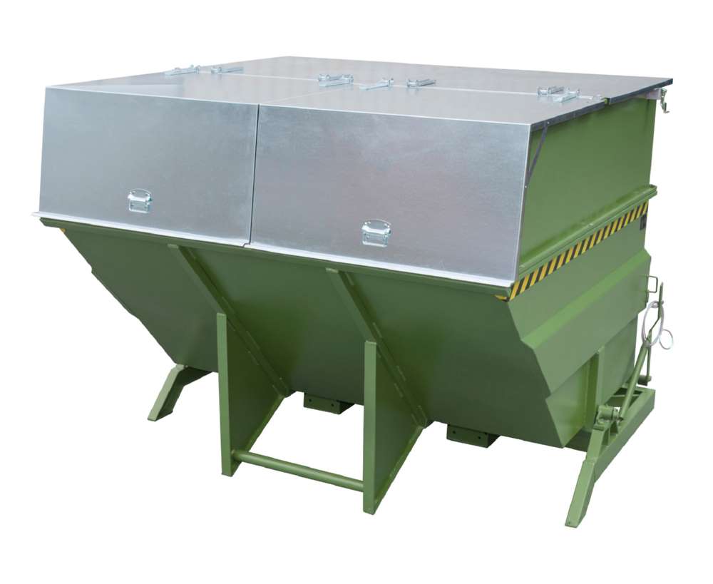Produktbild Bauer Kippbehälter BKC 500 lackiert in der Farbe Resedagrün bild 2