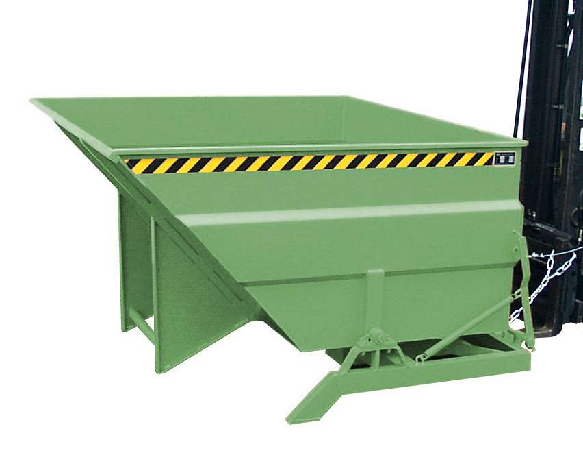 Produktbild Bauer Kippbehälter BKC 200 lackiert in der Farbe Resedagrün