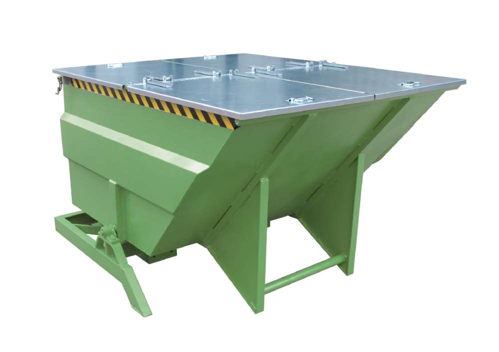 Produktbild Bauer Kippbehälter BKC 200 lackiert in der Farbe Resedagrün bild 2