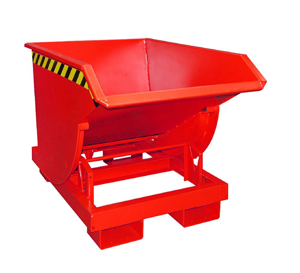 Produktbild Bauer Kippbehälter BKM 50 lackiert in der Farbe Feuerrot