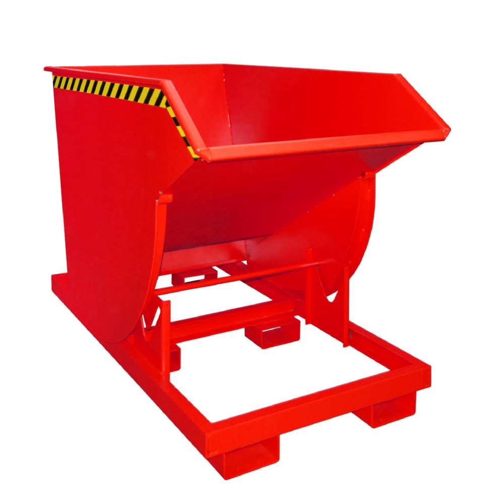 Produktbild Bauer Kippbehälter BKM 100 lackiert in der Farbe Feuerrot
