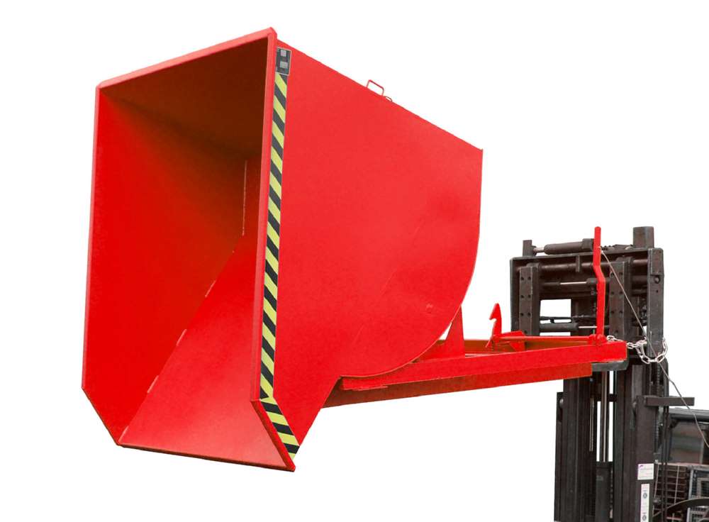 Produktbild Bauer Kippbehälter BKM 150 lackiert in der Farbe Feuerrot bild 2