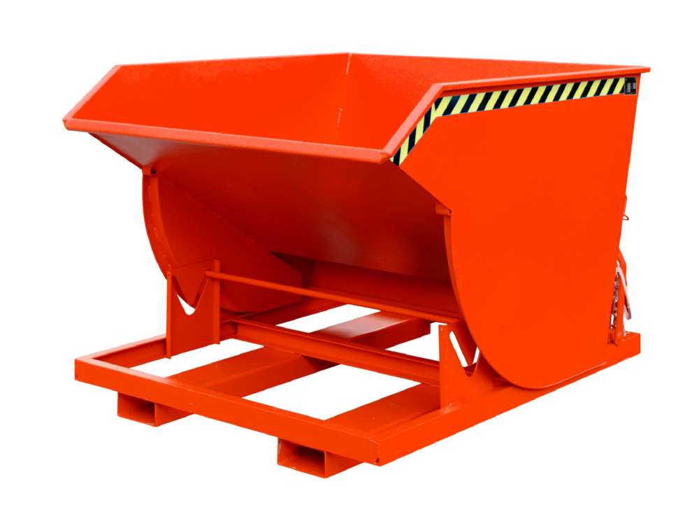 Produktbild Bauer Kippbehälter BKM 150 lackiert in der Farbe Feuerrot