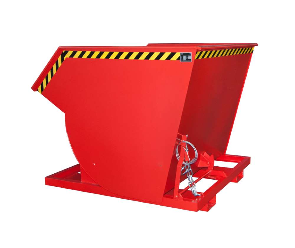 Produktbild Bauer Kippbehälter BKM 200 lackiert in der Farbe Feuerrot bild 2