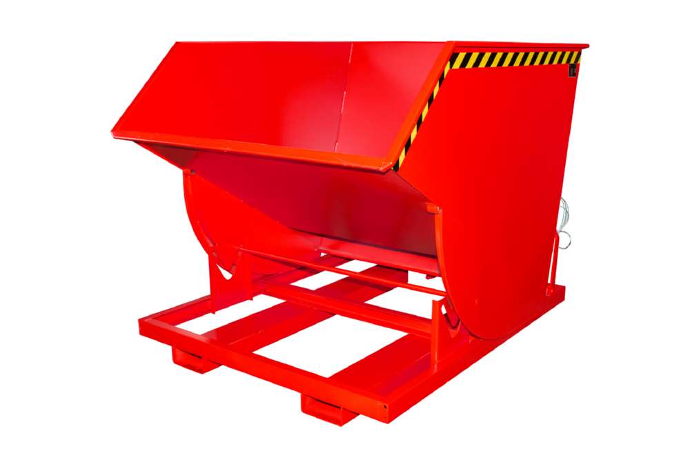 Produktbild Bauer Kippbehälter BKM 200 lackiert in der Farbe Feuerrot