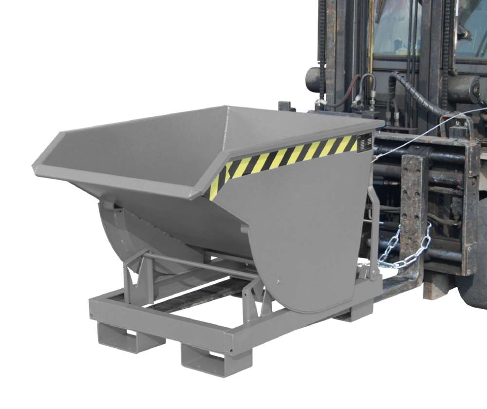 Produktbild Bauer Kippbehälter BKM 30 lackiert in der Farbe Mausgrau