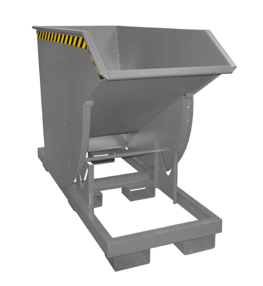 Produktbild Bauer Kippbehälter BKM 75 lackiert in der Farbe Mausgrau