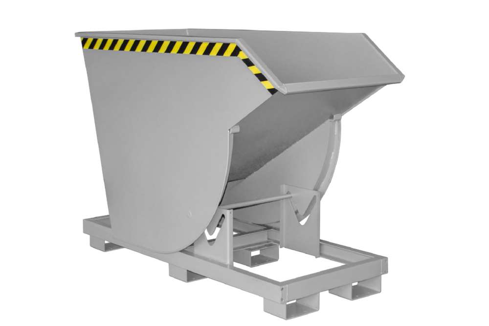 Produktbild Bauer Kippbehälter BKM 75 lackiert in der Farbe Mausgrau bild 2