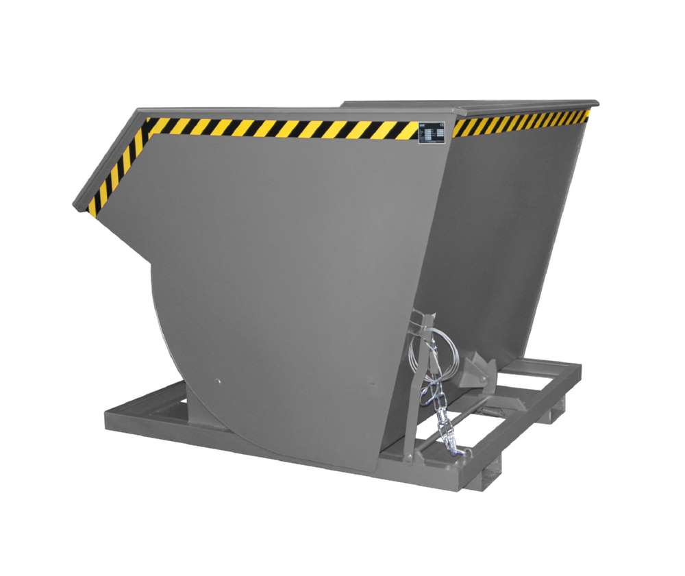 Produktbild Bauer Kippbehälter mit Abrollmechanismus BKM 200 lackiert in der Farbe Mausgrau
