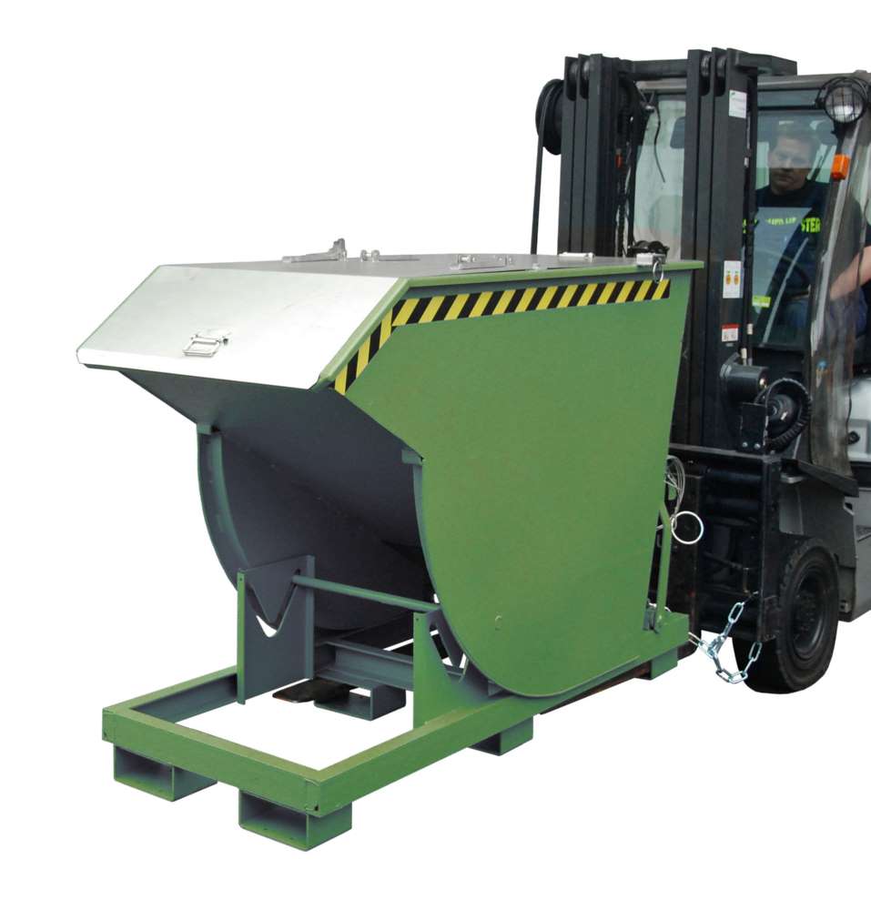 Produktbild Bauer Kippbehälter BKM 75 lackiert in der Farbe Resedagrün bild 3