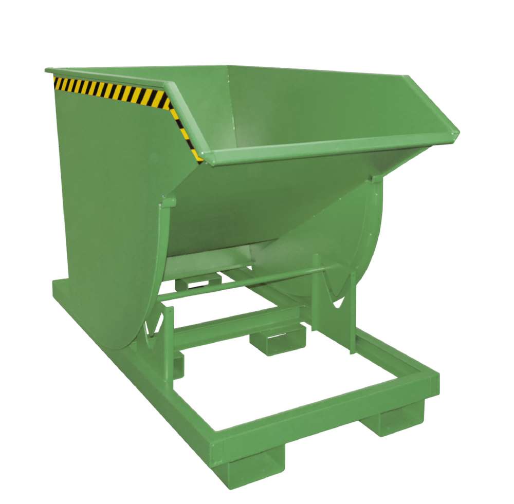 Produktbild Bauer Kippbehälter BKM 100 lackiert in der Farbe Resedagrün