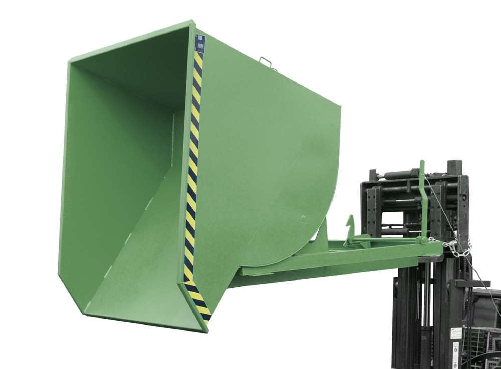 Produktbild Bauer Kippbehälter BKM 150 lackiert in der Farbe Resedagrün bild 2