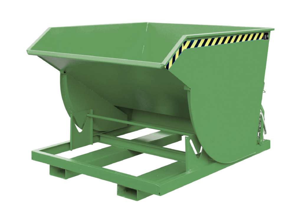 Produktbild Bauer Kippbehälter BKM 150 lackiert in der Farbe Resedagrün