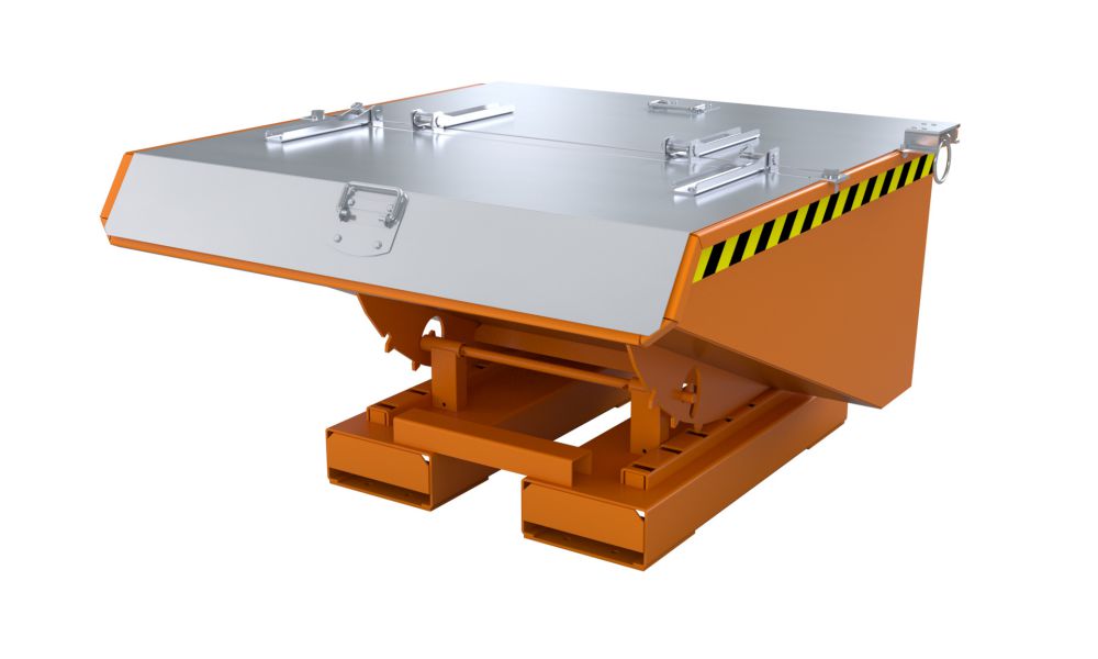 Produktbild Bauer Kippbehälter EXPO 225 lackiert in der Farbe Gelborange bild 2