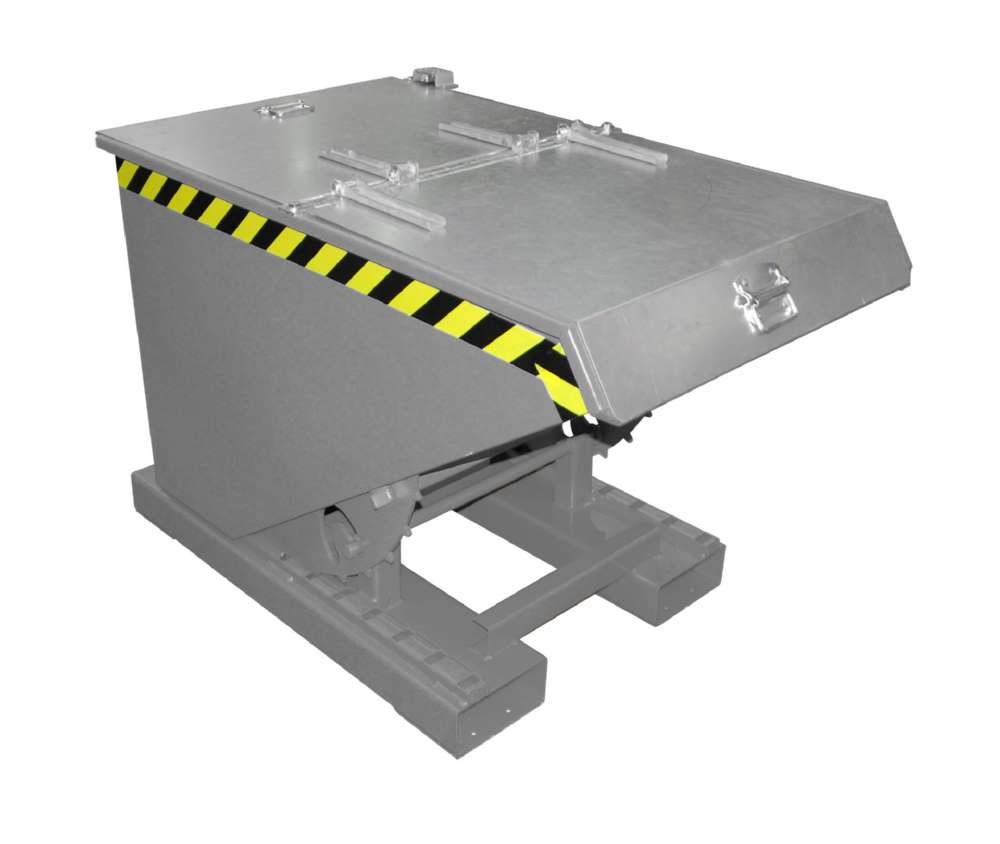 Produktbild Bauer Kippbehälter EXPO 300 mit Abrollmechanismus lackiert in der Farbe Mausgrau bild 2