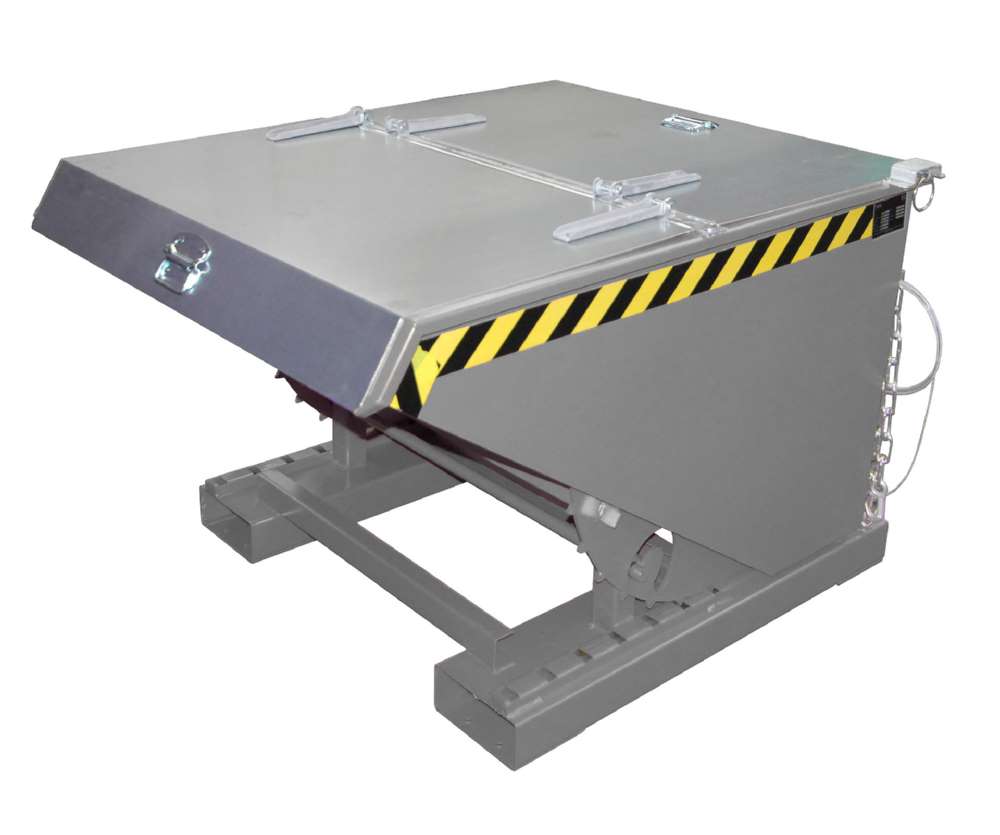 Produktbild Bauer Kippbehälter EXPO 600 mit Abrollmechanismus lackiert in der Farbe Mausgrau bild 4