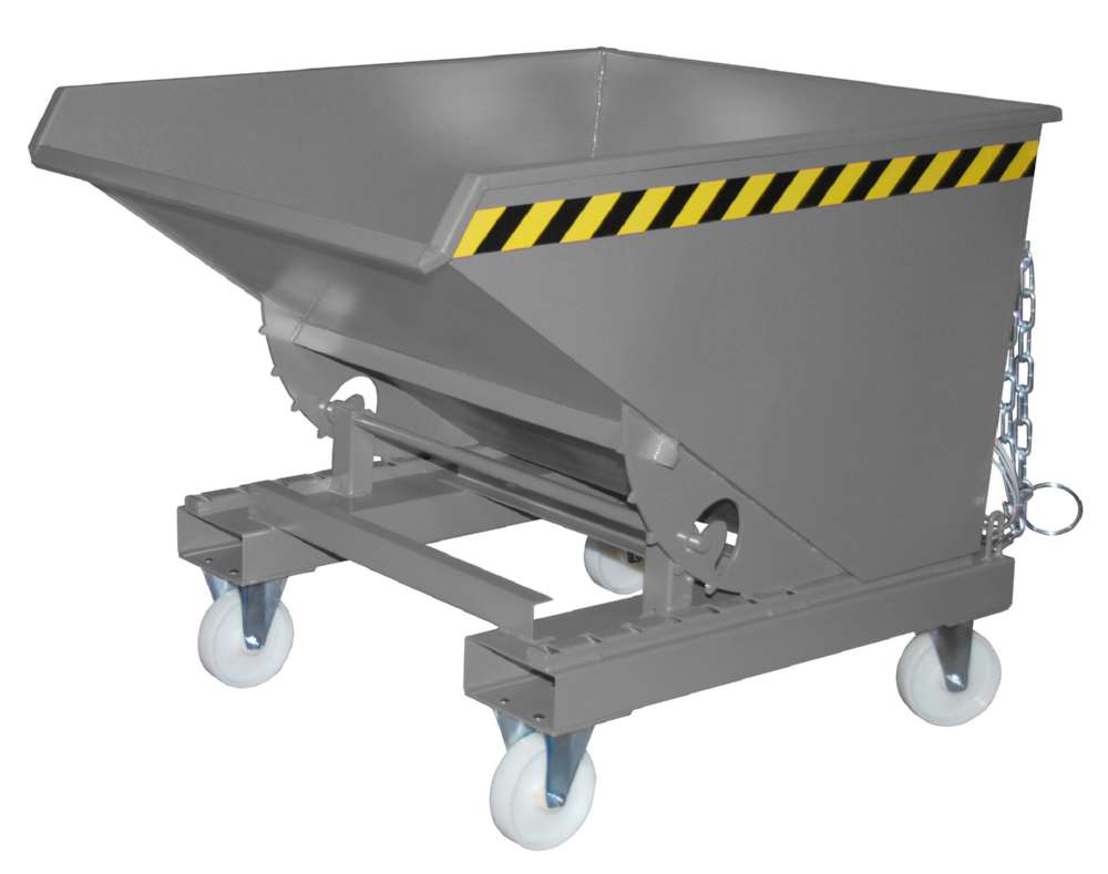 Produktbild Bauer Kippbehälter EXPO 600 mit Abrollmechanismus lackiert in der Farbe Mausgrau bild 5